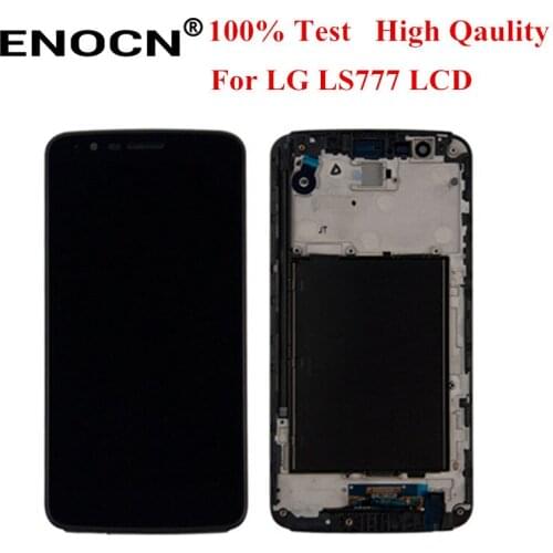 Original 1280*720 For LG Stylus 3 LS777 LCD Display and Touch Screen Digitizer Assembly with Frame free shipping