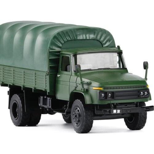 All-alloy 1:36 141 military truck alloy model,die-cast metal sound and light toy car,advanced collection model,free shipping