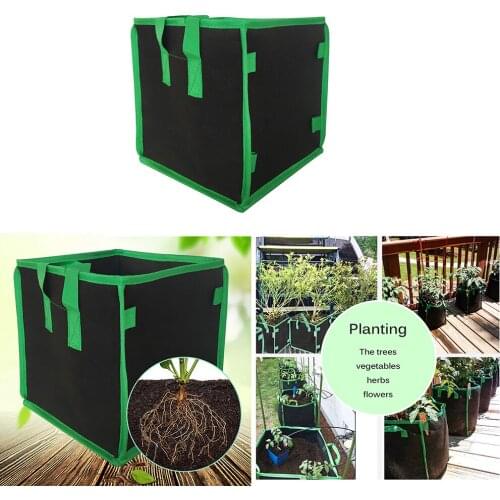 Grow Bag Thickened Non woven Plant Fabric Pot with Handles square bag for flower growing, bag for planting vegetables