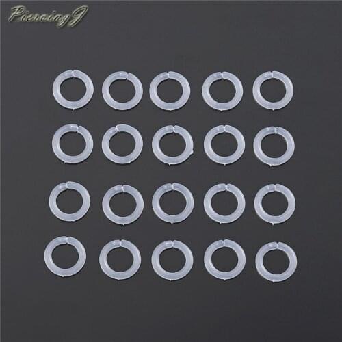 PiercingJ 20pcs 16G Clear Bioflex Nose Rings Hoop Retainers Flexible Acrylic Nose Septum Rings Cartilage Helix Earrings Jewelry