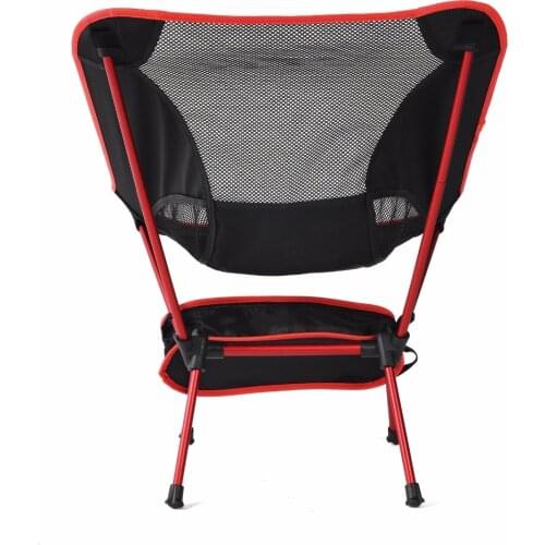 HENGJIA Outdoor Folding Chair Portable Ultra Light Moon Chair Aviation Aluminum Alloy Fishing Stool Leisure Fishing Chair