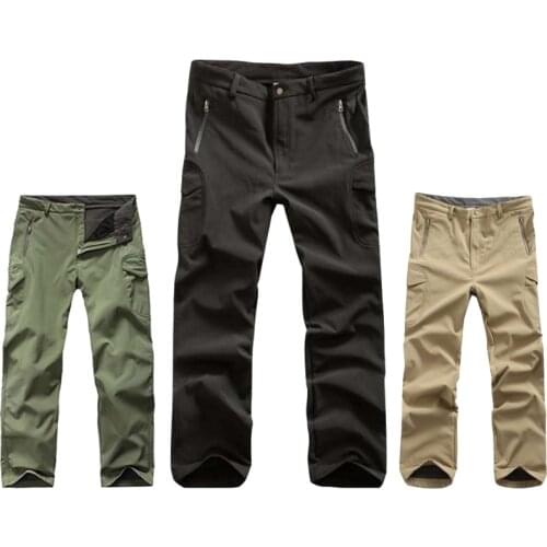 Tactical TAD Sharkskin Softshell Pants Army Outdoor Hunting Hiking Pants Men Waterproof Mountain Camping Trekking Sport Trousers