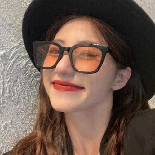 Vintage Sunglasses Women Oversize Square Cat Eye Sun Glasses Big Frame Women Sun Glasses Black Oculos De Sol UV400