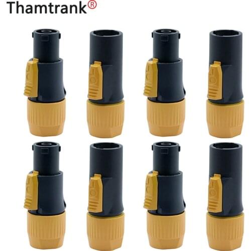 10Pcs 20A Waterproof Power connector LED Large Screen Power Plug PA66 Flame-retardant Industrial Power connector OUT/IN