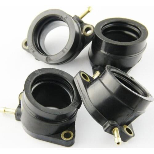 4pcs Motorcycle Carburetor Interface Manifold Intake Glue for Yamaha FZS600 FAZER 600 1998 1999 2000 2001 2002 2003 5DM-13586-01