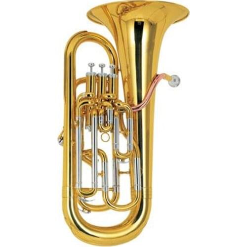 High Grade Gold lacquer Euphonium 4 Pistons Tone Bb (Compensating system)