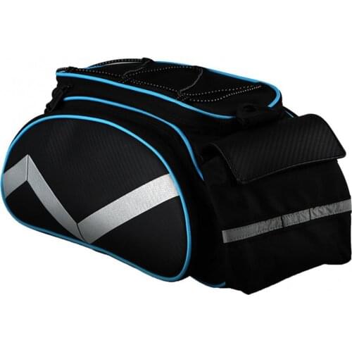 Large-capacity rear shelf bag, piggyback bag, reflective bicycle rear luggage rack, bicycle riding storage bag