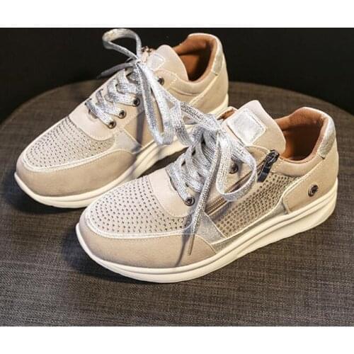 NEW Womens Wedges Sneakers Vulcanize Shoes Sequins Shake Shoes Fashion Girls Shoes Woman Sneakers Shoes Woman Footwear C048