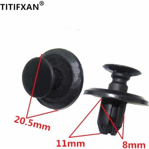 20PCS Auto clips for Mitsubishi ASX OUTLANDER LANCER MIVEC BYD bumper fender leaf board plastic fastener