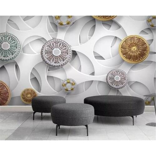 Wholesale European Flower Pattern 3d Wallpaper Modern Fashion Living Room Bedroom Wall Decoration Beautiful Wall paper Mural