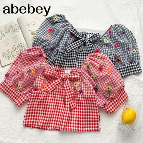 Блузки в клетку Abebey China At AliExpress