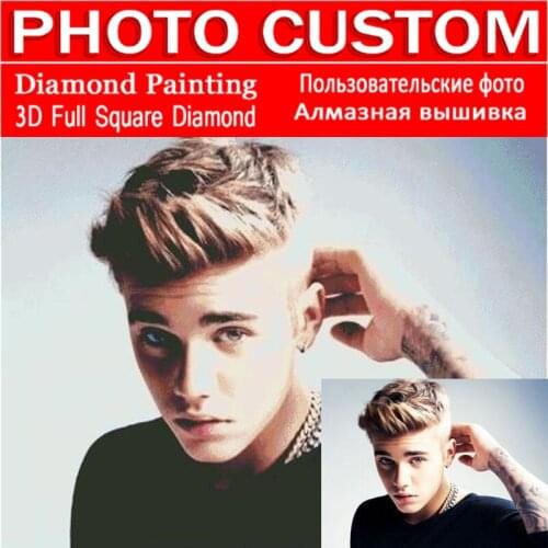 Diamond painting foto DIY PHOTO CUSTOM Picture of Rhinestones Diamond Embroidery Beadwork Cross Stitch 5D Home Decoration