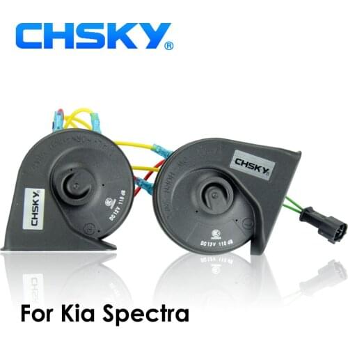 CHSKY Car Horn Snail type Horn For KIA Spectra 2003 to 2008 12V Loudness 110-129db Auto Horn Long Life Time High Low Klaxon