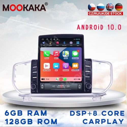 For For Kia KX5 2016+ Tesla Screen Android 10 Car Multimedia Stereo Player Carplay GPS Navigation Head Unit DVD