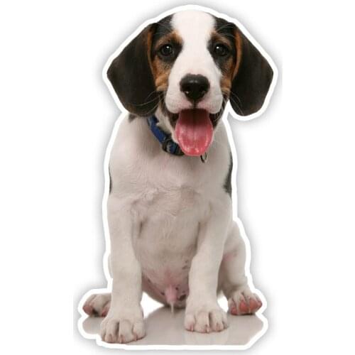 B0695# Self-adhesive Decal Beagle Puppy V2 Car Sticker Waterproof Auto Decors on Bumper Rear Window Motorcycle Laptop Helmet