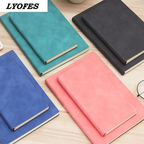 A6/A5 Grid Notebooks Journals Thicken Soft Cover Sketchbook Diary Cuaderno 2021 Planner Budget Book Notepads Office Supplies