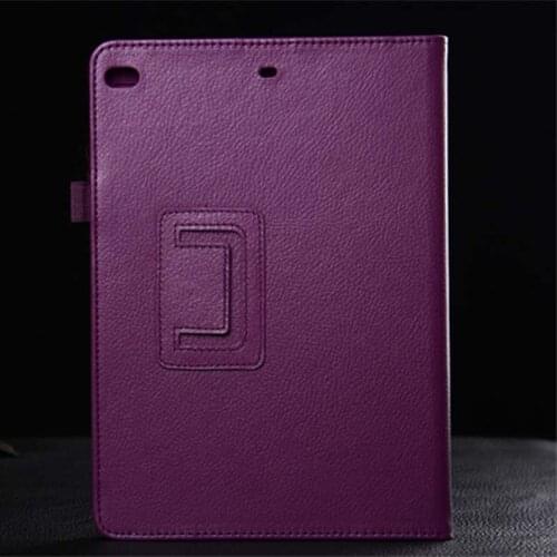 For ipad Air 1 Case Air 2 Matte Soft Flip Litchi PU Leather for ipad 5 6 Coque Cover Smart Stand Auto Sleep / Wake UP Style