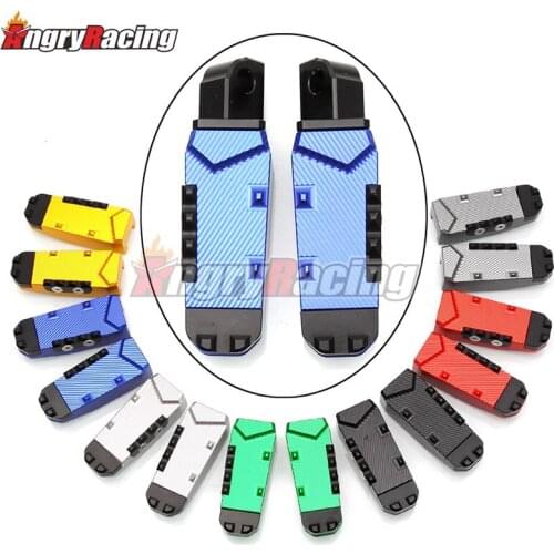 CNC 3D Rear Footrest Foot Pegs Rest Pedals For Suzuki GSXR600 750 1000 GSR600 GSF650 1250 Bandit GSR750 Hayabusa SFV650 GSX-S