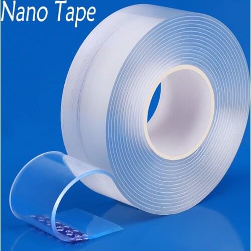 2MM Thickness Nano Tape Double Sided Tape Transparent Monster Tape Washable Reusable Adhesive Traceless Sticker Glue Cinta Doble