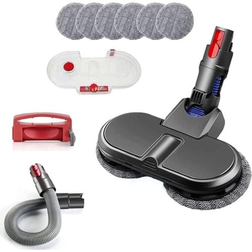 Electric Mop Accessory For Dyson V11 V10 V7 V8,With Removable Water Tank And 6 Washable Mops,Hose And Handle Holder