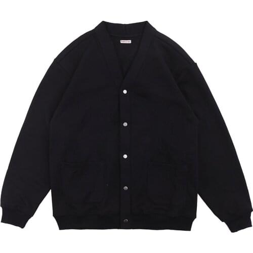 Kapital man multi color knitted cardigan simple basic soft smile print long sleeve coat sweater