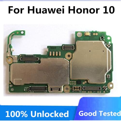 Unlock For huawei honor 10 motherboard original mainboard For huawei honor 10 Logic Board With Android System chips 64GB 128gb