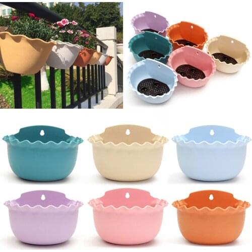 JX-LCLYL Plastic Wall Hanging Flower Pots Storage Garden Basket Plant Planter Home Decor