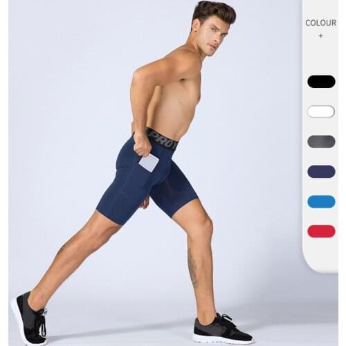 New Men Running Shorts Mens Fitness Training Mesh Breathable Quick-drying Short in Summer