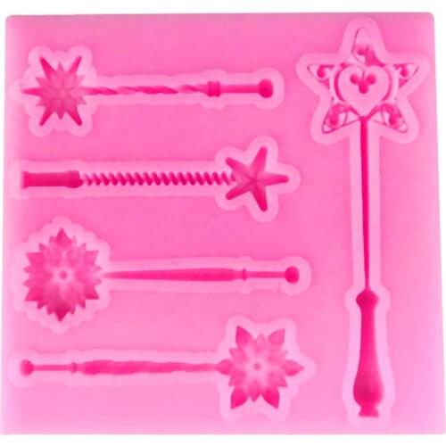 Silicone Chocolate Cake Mold Magic Wand Shape Desserts Candy Non-Stick Pans Cakes Decorating Baking Pan Bakeware Tools
