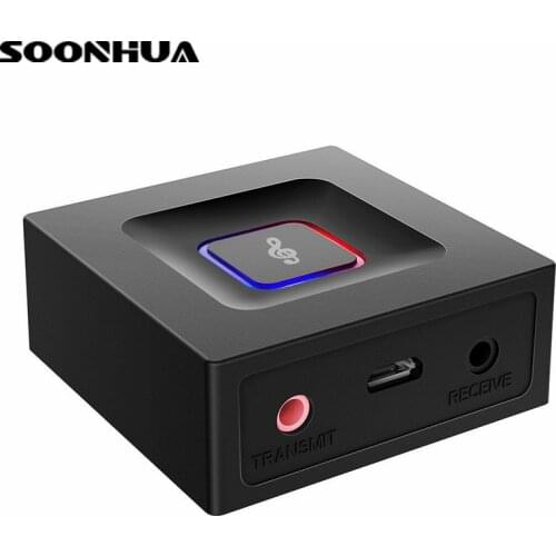 SOONHUA Wireless Bluetooth 4.2 Transmitter Receiver HD Audio Adapter for TV Headphone Car Bluetooth Receiver