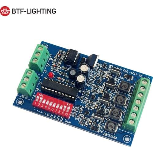Constant current 3CH/4CH Easy DMX DMX512 LED Decoder, 350MA/700MA DMX Controller