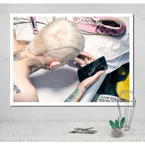 Home Decoration Canvas Printed Painting Modular Hip Hop Rapper Lil Peep Pictures Wall Art Modern Nordic Poster For Living Room