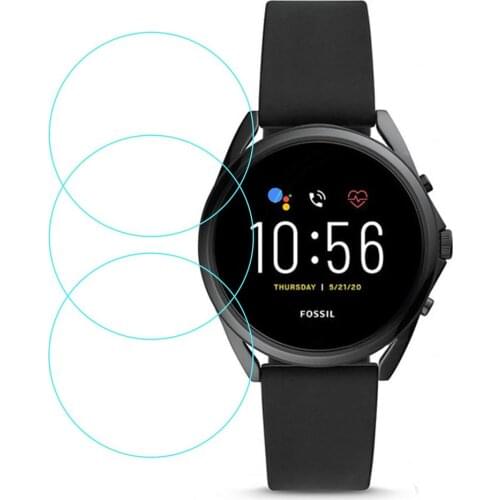 3PCS For Fossil Gen 5LTE Premium Tempered Mini Watch Protective Glass Film Clear Protective Film Smart Watch Screen Protector