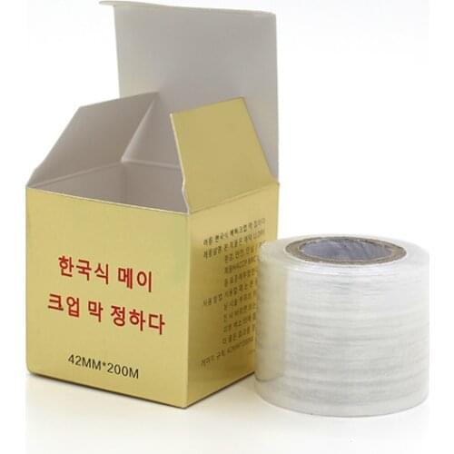 1 Roll Tattoo Plastic Wrap Cover Preservative Film Semi Permanent Makeup Tattoo Eyebrow Liner Tattoo Protect Accessory 40MM*200M