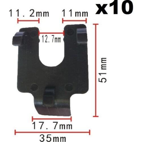 10x For Honda Rear-view radar clip / Nylon Retainer Clip Brand New