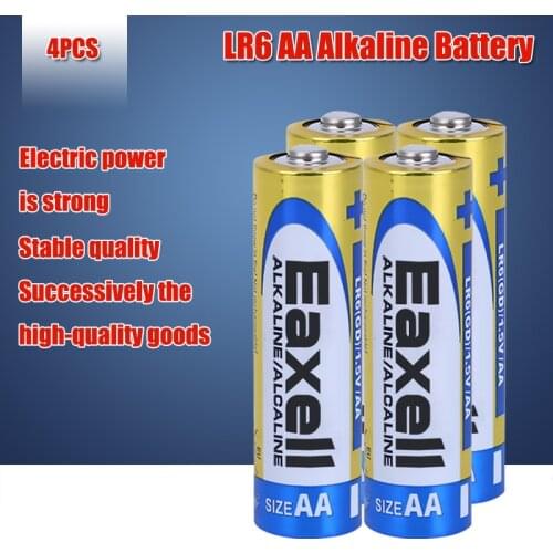 4pc 1.5V LR6 AA Alkaline Battery Original maxell For Electric toothbrush Toy Flashlight Mouse clock Dry Primary Battery