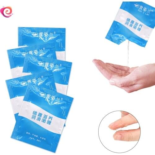 EXVOID 5 PCS 6mL Silk Touch Anal Lubricant Sex Shop Sex Lubricants Oil for Oral Vagina Sex Toys for Women Men Water-based