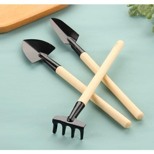 Home Succulent Plant Gardening Loosening Tools Potted Plant Set Flower Planting Shovel Flower Shovel Rake Three-Piece Set