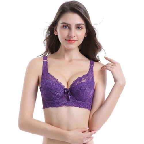 Plus Size 40 90 44 Lace Bras For Womens Bralette Crop Top Underwear Sexy Lingerie Push Up Bra Shirt Bralette Bra Plus Size