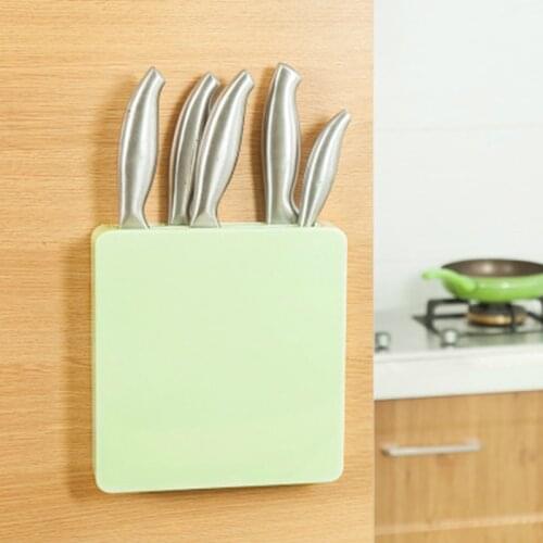 Kitchen Accessories Hidden Wall Knife Holder Knife Block Plastic Storage Rack Stand for Kitchen Knives Shelf Chef Knife Bag