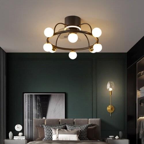 Modern chandelier ceiling fan without blades bedroom ceiling fan lamp ceiling fans with lights decorative led ceiling lamps