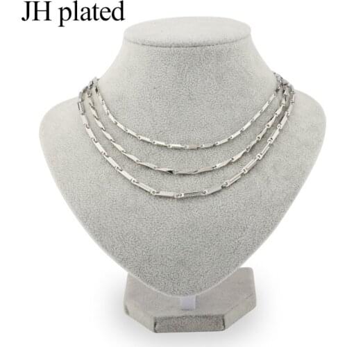 JHplated Trendy Silver Necklaces width length 50cm fashion variety of options necklace women jewelry choker boyfriend gift