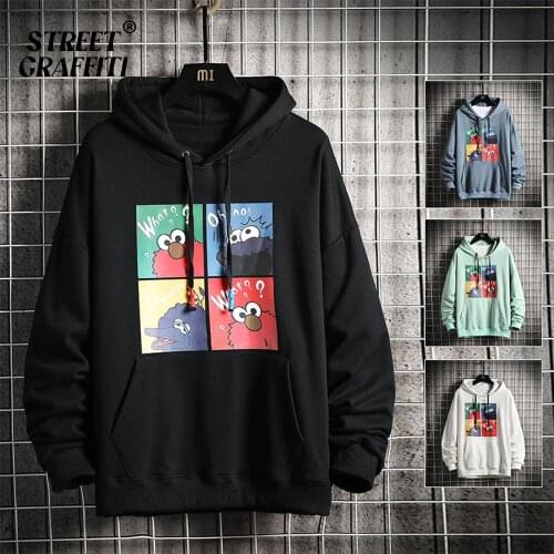 Fashion Brand Mens Hoodies 2021 New Spring Autumn Male Casual Sweatshirts Print Japanese Anime Sweatshirt Men Hoodies Sudadera