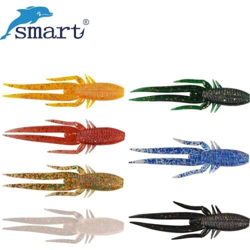 70mm 3g 10pcs/Bag Shrimp Soft Fishing Lures Iscas Artificiais Pesca Fishing Wobblers Silicone Bait Worm Swimbaits Leurre Souple