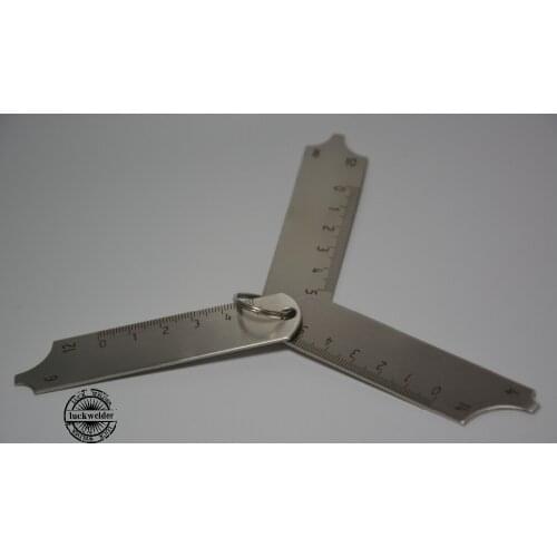 Three-Piece Key Set Inspection Welding Gauge Fit MIG/TIG/STICK Welding Test Gage