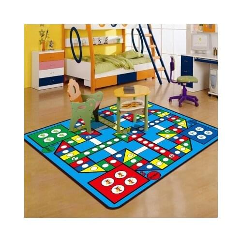 Lion Ludo Game Letters Floor Rug Doormat Carpet Football For Boys Girls Play Bedroom Living Room Home Decor Non-slip Mat Gifts