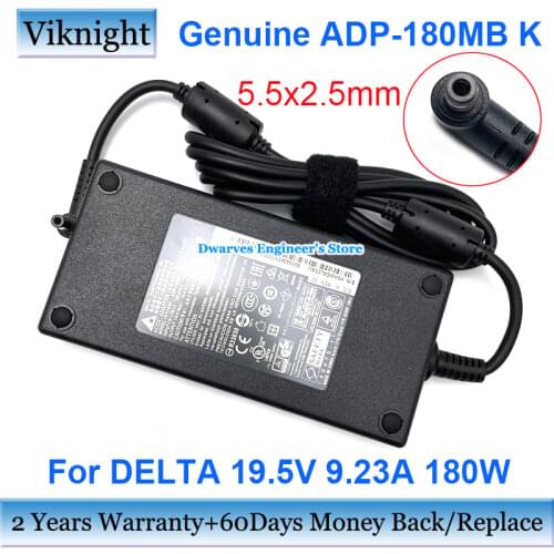Genuine ADP-180MB K 19.5V 9.23A 180W Delta Ac Adapter P650RE Power Supply for MSI GS65 GE72VR 7RG GS63VR 6RF GS73 17B4 GE63 GT70
