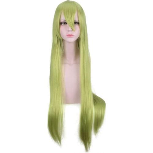 Anime Game Fate/Grand Order Apocrypha FGO Enkidu Wig Green Hair Cosplay Wig Role Play Halloween Hair Synthetic 100cm