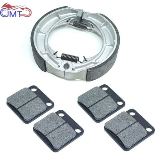 For Suzuki LTF LTA 400 Eiger 2002-2007 400F 4WD 2002-2005 ATV Front Brake Pads Rear Brake Shoe Kit Set LTF400 LTA400 LTF400F