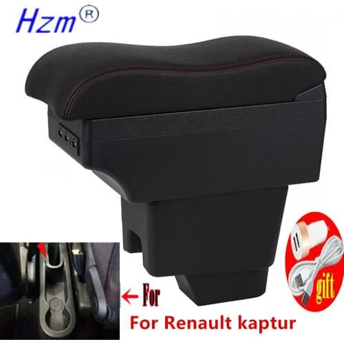 For Renault Kaptur Armrest KAPTUR Retrofit parts dedicated Car Armrest box Center Storage box car accessories Interior with USB